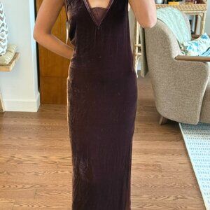 Zadig lace and velvet dress burgundy